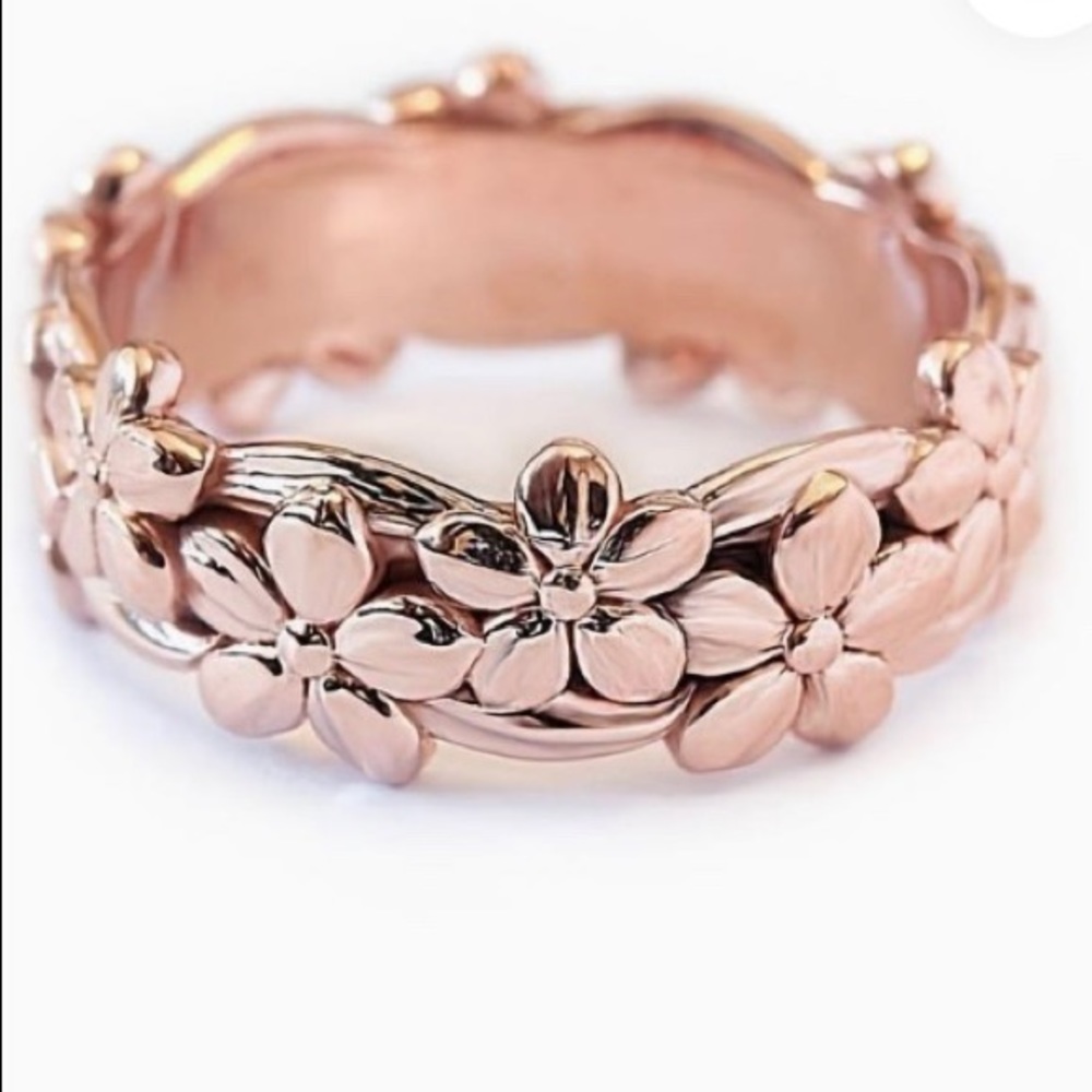 Rose Gold Flower Ring